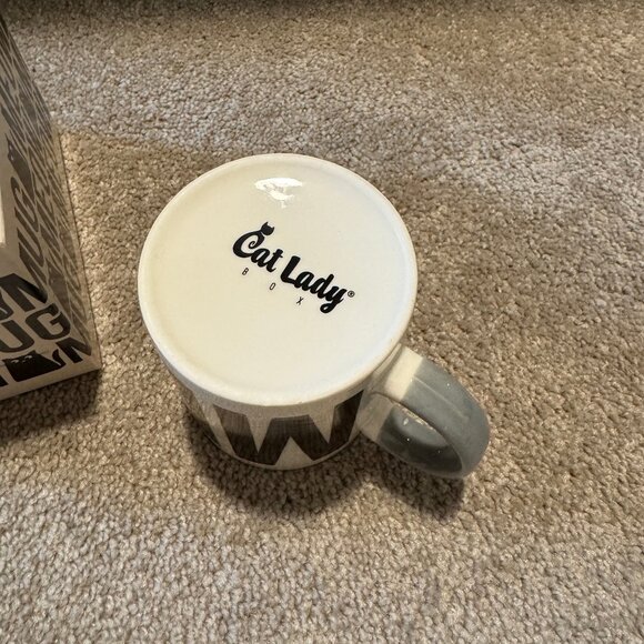 Cat Lady Box Ceramic Meow Mug Coffee Cup Tea NEW - Picture 4 of 5